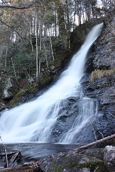 one of the upper falls at Dunn Falls, Maine
