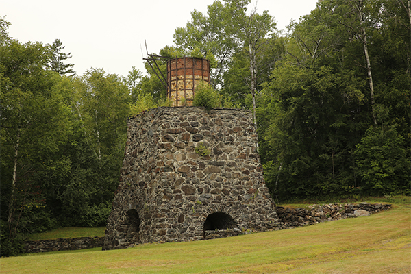 Katahdin Iron Works, which is seen along the road to Gulf Hagas