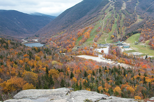 Cannon Mountain, New Hampshire during fall foliage