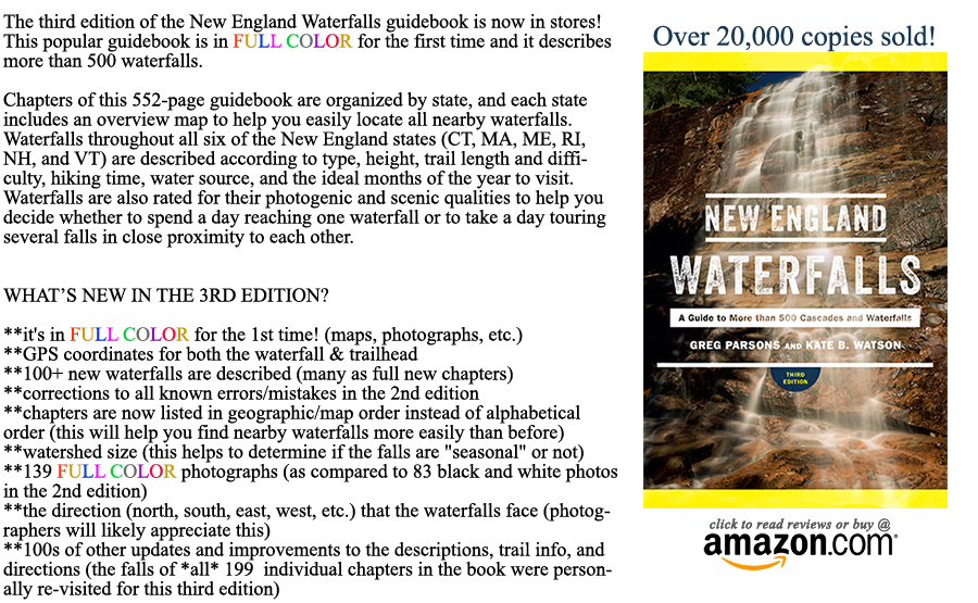 About The New England Waterfalls Guidebook